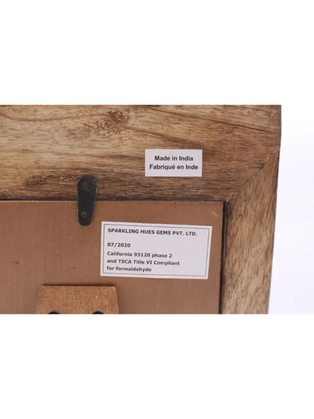 Rustic Wooden Picture Frame With Live Edge Design 5x7